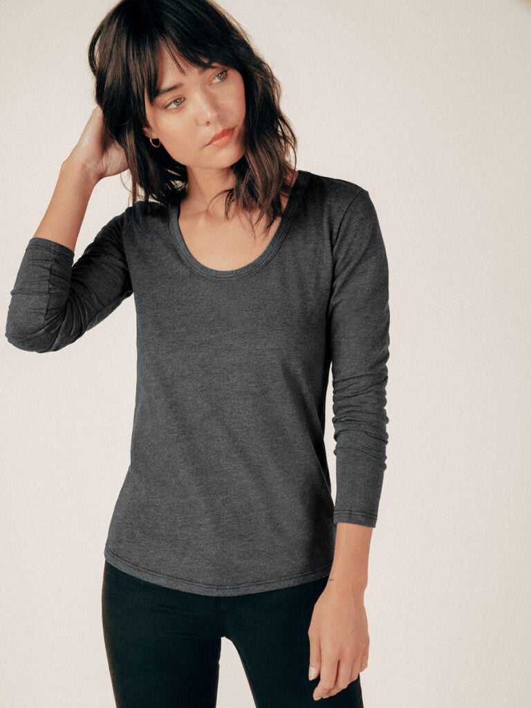 Graceful District organic cotton long sleeve t shirt