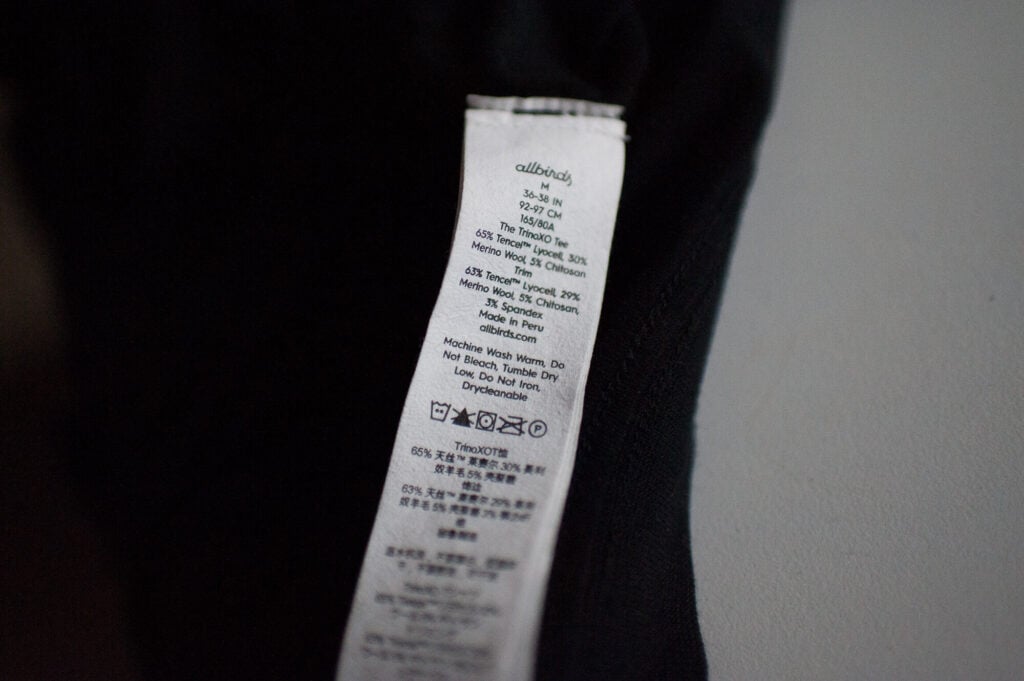 Allbirds Tee Materials