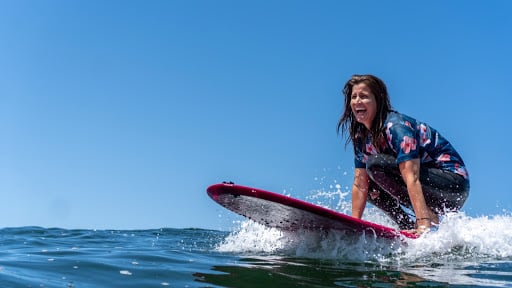 Goofing around in the Aloha Shirt Rash Guard. Photo by Elyse Quartini.