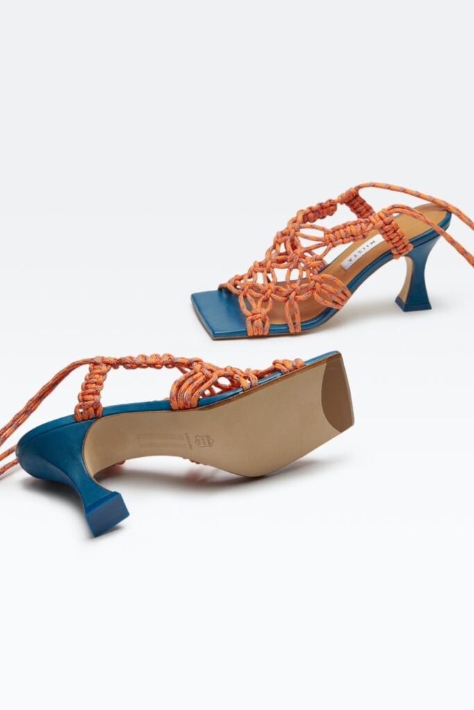 Miista designer strap heels