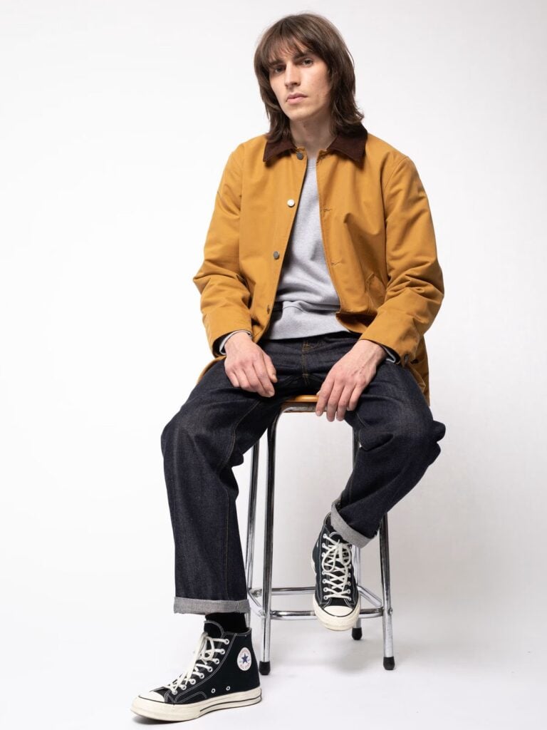 Nudie jeans denim jacket and denim jeans