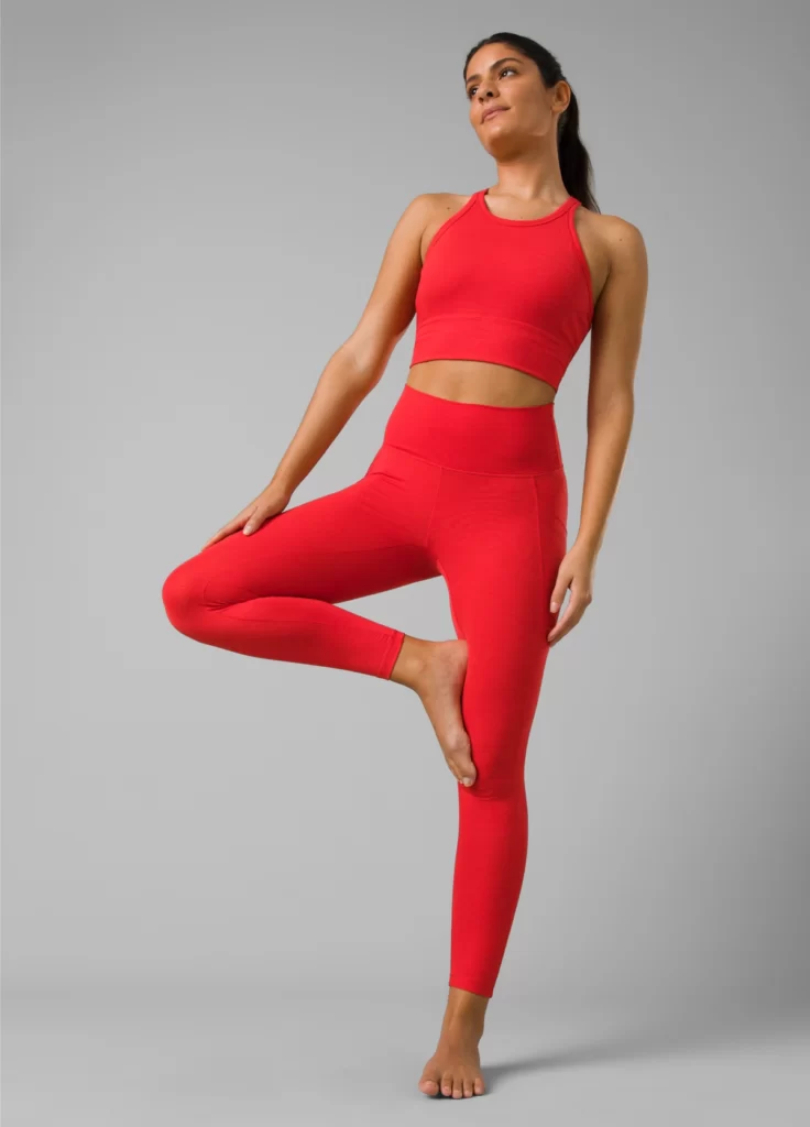 prAna sustainable yoga leggings made from recycled materials
