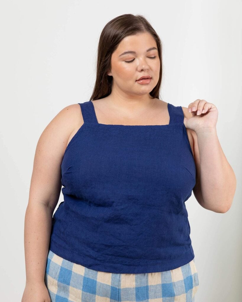 Pyne and smith natural linen top