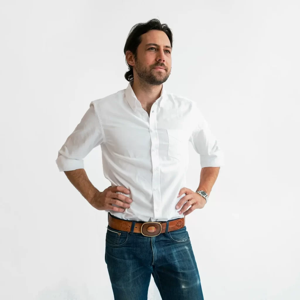 Stock Mfg. Co. menswear white shirt made in Chicago